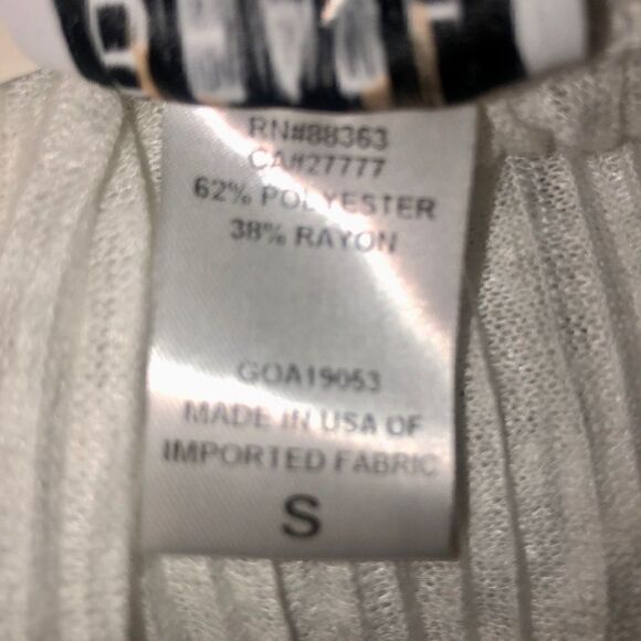 NWT Beach Habitat Ivory Top - Sz S - Picture 7 of 7